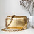 Tom Ford 29116800081 Metallic Glod Python Natalia Chain Shoulder Bag