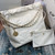Chanel 22 Small Handbag Shiny Calfskin AS3260 White Gold with Black logo