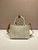 Prada 1BA038 Jardinière cotton canvas mini handbag beige