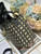 Dior M2835 Small Dior Toujours Vertical Tote Bag Black tweed embroidered diamonds