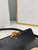 Celine 194143 Triomphe Shoulder Bag in Natural Calfskin Black
