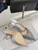 Jimmy Choo SAEDA100ZPJ Gold Satin Pumps with Crystals JC90015