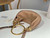 Chloé CHC24AS611N72527 Small Bracelet Hobo bag in grained leather Woodrose