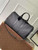 LV M59025 Louis Vuitton Keepall Bandoulière 50 Travel Bag Monogram taurillon leather Black