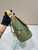 Prada 2VD052 Small Re-Nylon and leather shoulder bag Green