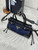 Prada 1BA486 Bonnie  Denim Blue mini handbag Canvas Black