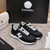 Chanel G46076 Women 24B Trainers Suede leather Black & White C91294