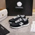 Chanel G46076 Women 24B Trainers Suede leather Black & White C91294