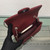 Chanel A69900 Mini Flap Bag Grained Calfskin Wine Red Silver