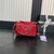 Chanel AS5220 Small Camera Case Bag Shiny Crumpled Lambskin & Gold-Tone Metal Red