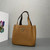 Prada 1BG335 Small leather tote bag Brown Silver