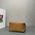Prada 1BG335 Small leather tote bag Brown Silver