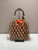 Prada Noué medium cotton macramé bag 1BC111 Orange