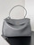 Balenciaga 7897442 Rodeo Handbag Large in Gray smooth calfskin aged-Silver