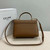 Celine 117523FXK MEDIUM NINO BAG IN SUPPLE GRAINED CALFSKIN Brown