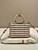 Prada 1BA038 Jardinière cotton canvas mini handbag Beige& Red