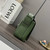 Loewe XS Military messenger bag in supple smooth calfskin and jacquard B553A72X27 Green