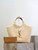 Saint Laurent YSL 698651 ICARE in shearling Maxi Shopping Bag NATURALE