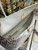 Dior M0737 Cigale top handle bag Crocodile pattern Gray