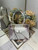 Dior M0737 Cigale top handle bag Crocodile pattern Gray