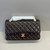 Chanel A01112 Flap Classic 11.12 Handbag Lambskin Dark Brown