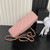Chanel AS5702 Small Flap Bag with Top Handle Grained Shiny calfskin gold Pink