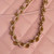 Chanel AS5702 Small Flap Bag with Top Handle Grained Shiny calfskin gold Pink