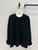 Valentino Women's Clothing Sweater Rose Sleeves Black V38110