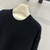 Valentino Women's Clothing Sweater Rose Sleeves Black V38110