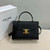 Celine 117523FXK MEDIUM NINO BAG IN SUPPLE GRAINED CALFSKIN Black