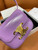 Celine 10I513 MINI CLAUDE IN Shiny calfskin Purple