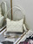 Dior S5253 Miss Caro Diorling Mini Bag with Chain White Macrocannage Lambskin