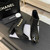 Chanel G46755 Short Boots Stretch Lambskin & Pearl C90332