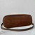 Prada 1BA434 Drak Brown Prada Buckle Medium Suede Handbag With Belt