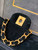 Chanel A01112 Flap Classic 11.12 Handbag Suede leather & Gold-Tone Metal Black
