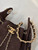 Chanel AS5631 Mini Hobo Suede & Gold-Tone Metal Coffee Brown