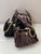 Chanel AS5631 Mini Hobo Suede & Gold-Tone Metal Coffee Brown