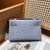 Hermes Kelly Pouchette Ostrich Leather clutch bag Silver H230304