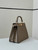 Fendi 8BN327 Peekaboo ISeeU Small Taupe Ostrich leather bag