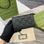 Gucci 815874 GG Emblem Medium wallet Black