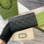 Gucci 815922 GG Emblem continental wallet Black