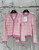 Chanel Women Waffle hollow color block striped knitted cardigan Sweater CC69202
