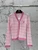 Chanel Women Waffle hollow color block striped knitted cardigan Sweater CC69202