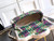 Chanel  Mini Tweed Shearling Lambskin & Gold-Tone Metal AS5685 Green Purple