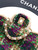 Chanel  Mini Tweed Shearling Lambskin & Gold-Tone Metal AS5685 Green Purple