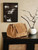 Chanel A00012 Suede Accordion Flap Shopping Bag & Gold-Tone Metal Brown