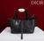 Dior M2822 Small Dior Toujours Bag Black Macrocannage Grained Calfskin