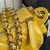Chanel AS5220 Small Camera Case Bag Shiny Crumpled Lambskin & Gold-Tone Metal Yellow