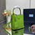 Prada 1BA217 Panier small Saffiano leather bag green