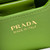 Prada 1BA217 Panier small Saffiano leather bag green